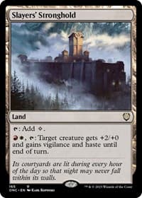 Slayers' Stronghold - Commander: Phyrexia: All Will Be One - Magic: The Gathering card