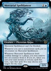 Mercurial Spelldancer (Extended Art) - Phyrexia: All Will Be One - Magic: The Gathering card