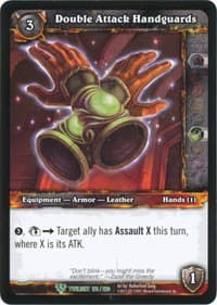 Double Attack Handguards - Twilight of the Dragons - WoW card