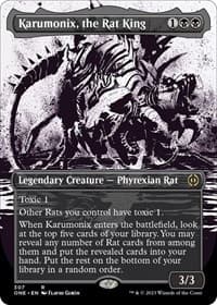 Karumonix, the Rat King (Showcase) - Phyrexia: All Will Be One - Magic: The Gathering card