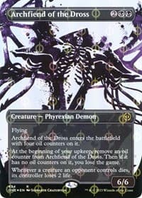 Archfiend of the Dross (Showcase) (Step-and-Compleat Foil) - Phyrexia: All Will Be One - Magic: The Gathering card