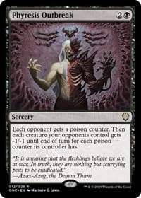 Phyresis Outbreak - Commander: Phyrexia: All Will Be One - Magic: The Gathering card