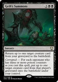 Geth's Summons - Commander: Phyrexia: All Will Be One - Magic: The Gathering card