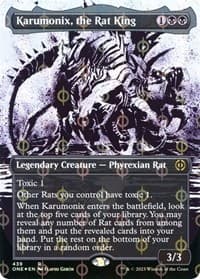 Karumonix, the Rat King (Showcase) (Step-and-Compleat Foil) - Phyrexia: All Will Be One - Magic: The Gathering card