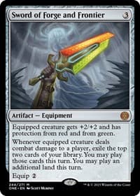 Sword of Forge and Frontier - Phyrexia: All Will Be One - Magic: The Gathering card
