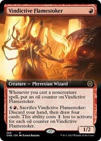 Vindictive Flamestoker (Extended Art) - Phyrexia: All Will Be One - Magic: The Gathering card