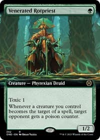 Venerated Rotpriest (Extended Art) - Phyrexia: All Will Be One - Magic: The Gathering card