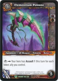 Elementium Poleaxe - Twilight of the Dragons - WoW card
