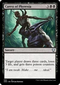 Caress of Phyrexia - Commander: Phyrexia: All Will Be One - Magic: The Gathering card