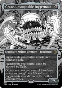 Graaz, Unstoppable Juggernaut (Borderless) - Phyrexia: All Will Be One - Magic: The Gathering card