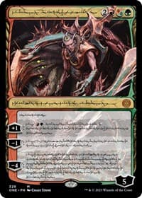 Lukka, Bound to Ruin (Phyrexian) - Phyrexia: All Will Be One - Magic: The Gathering card