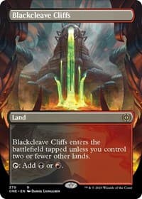 Blackcleave Cliffs (Borderless) - Phyrexia: All Will Be One - Magic: The Gathering card