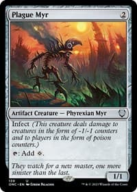 Plague Myr - Commander: Phyrexia: All Will Be One - Magic: The Gathering card