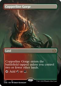 Copperline Gorge (Borderless) - Phyrexia: All Will Be One - Magic: The Gathering card