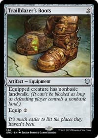 Trailblazer's Boots - Commander: Phyrexia: All Will Be One - Magic: The Gathering card