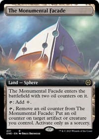 The Monumental Facade (Extended Art) - Phyrexia: All Will Be One - Magic: The Gathering card