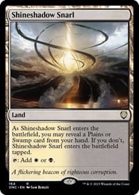 Shineshadow Snarl - Commander: Phyrexia: All Will Be One - Magic: The Gathering card