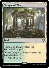 Temple of Plenty - Commander: Phyrexia: All Will Be One - Magic: The Gathering card