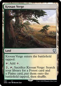 Krosan Verge - Commander: Phyrexia: All Will Be One - Magic: The Gathering card