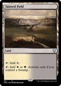 Tainted Field - Commander: Phyrexia: All Will Be One - Magic: The Gathering card