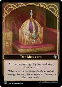The Monarch // Golem Double-Sided Token - Commander: Phyrexia: All Will Be One - Magic: The Gathering card