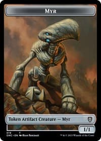 Myr // Thopter Double-Sided Token - Commander: Phyrexia: All Will Be One - Magic: The Gathering card