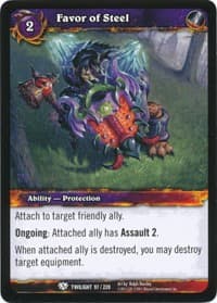 Favor of Steel - Twilight of the Dragons - WoW card