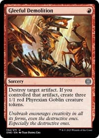 Gleeful Demolition - Phyrexia: All Will Be One - Magic: The Gathering card