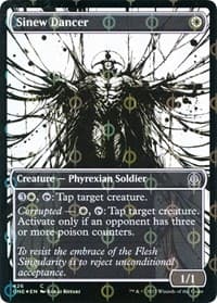 Sinew Dancer (Showcase) (Step-and-Compleat Foil) - Phyrexia: All Will Be One - Magic: The Gathering card