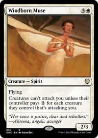 Windborn Muse - Commander: Phyrexia: All Will Be One - Magic: The Gathering card