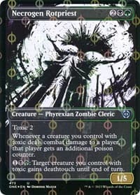 Necrogen Rotpriest (Showcase) (Step-and-Compleat Foil) - Phyrexia: All Will Be One - Magic: The Gathering card