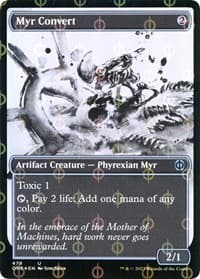 Myr Convert (Showcase) (Step-and-Compleat Foil) - Phyrexia: All Will Be One - Magic: The Gathering card