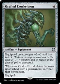 Grafted Exoskeleton - Commander: Phyrexia: All Will Be One - Magic: The Gathering card