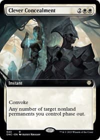 Clever Concealment (Extended Art) - Commander: Phyrexia: All Will Be One - Magic: The Gathering card
