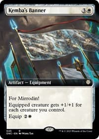 Kemba's Banner (Extended Art) - Commander: Phyrexia: All Will Be One - Magic: The Gathering card