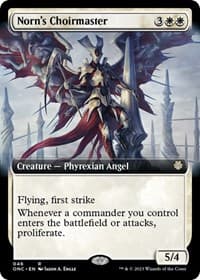 Norn's Choirmaster (Extended Art) - Commander: Phyrexia: All Will Be One - Magic: The Gathering card