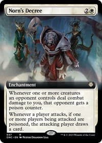 Norn's Decree (Extended Art) - Commander: Phyrexia: All Will Be One - Magic: The Gathering card