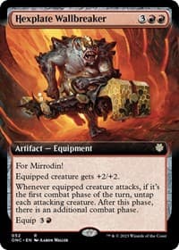 Hexplate Wallbreaker (Extended Art) - Commander: Phyrexia: All Will Be One - Magic: The Gathering card
