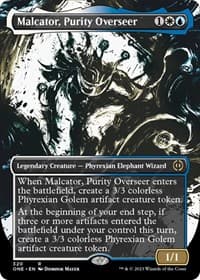 Malcator, Purity Overseer (Showcase) - Phyrexia: All Will Be One - Magic: The Gathering card