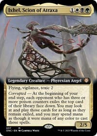 Ixhel, Scion of Atraxa (Extended Art) - Commander: Phyrexia: All Will Be One - Magic: The Gathering card