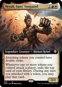 Neyali, Suns' Vanguard (Extended Art) - Commander: Phyrexia: All Will Be One - Magic: The Gathering card