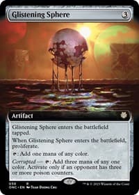 Glistening Sphere (Extended Art) - Commander: Phyrexia: All Will Be One - Magic: The Gathering card