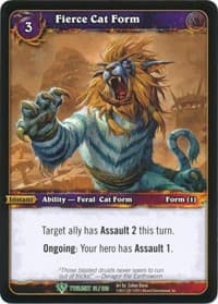 Fierce Cat Form - Twilight of the Dragons - WoW card
