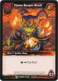 Flame Keeper Rizzli - Twilight of the Dragons - WoW card