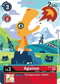 Agumon (Digimon Illustration Competition Pack 2022) - Dimensional Phase - Digimon Card Game card