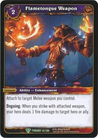 Flametongue Weapon - Twilight of the Dragons - WoW card