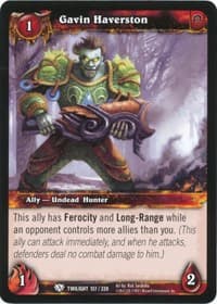 Gavin Haverston - Twilight of the Dragons - WoW card