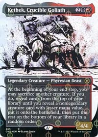 Kethek, Crucible Goliath (Showcase) (Step-and-Compleat Foil) - Phyrexia: All Will Be One - Magic: The Gathering card
