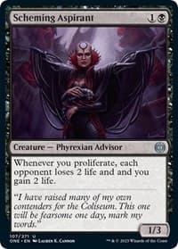 Scheming Aspirant - Phyrexia: All Will Be One - Magic: The Gathering card