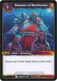 Hammer of Retribution - Twilight of the Dragons - WoW card